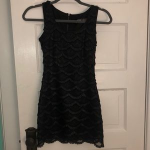 Black Fringe Dress
